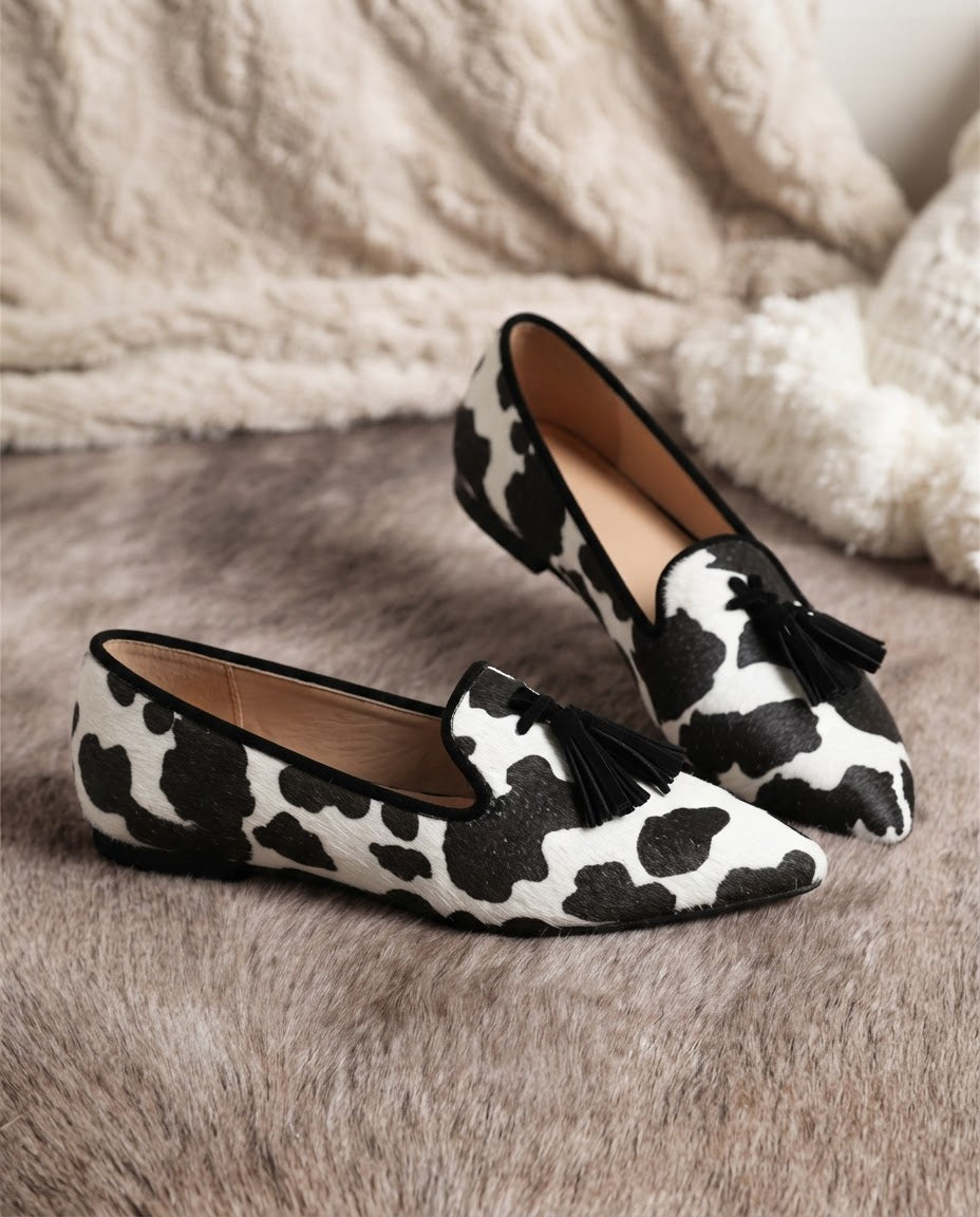 Ginevra™ - Elegante Halbschuhe mit schwarzen Quasten