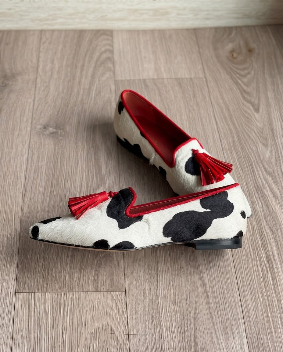 Veralisse™ - Elegante Halbschuhe mit roten Quasten