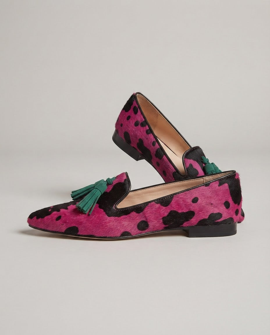 Giovettina™ - Elegante Halbschuhe mit verspielten Pompoms