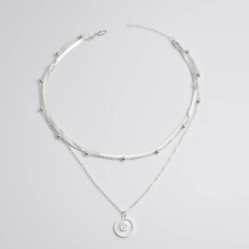 Dreireihige Halskette aus 925er Sterling Silber