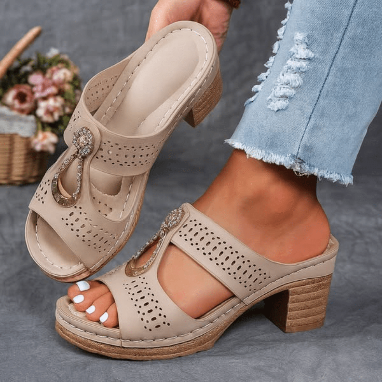 Komfortable Orthopädische Sandalen Claire