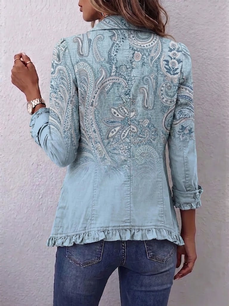 Remedios | Classic Ruffled Cashmere Jacket