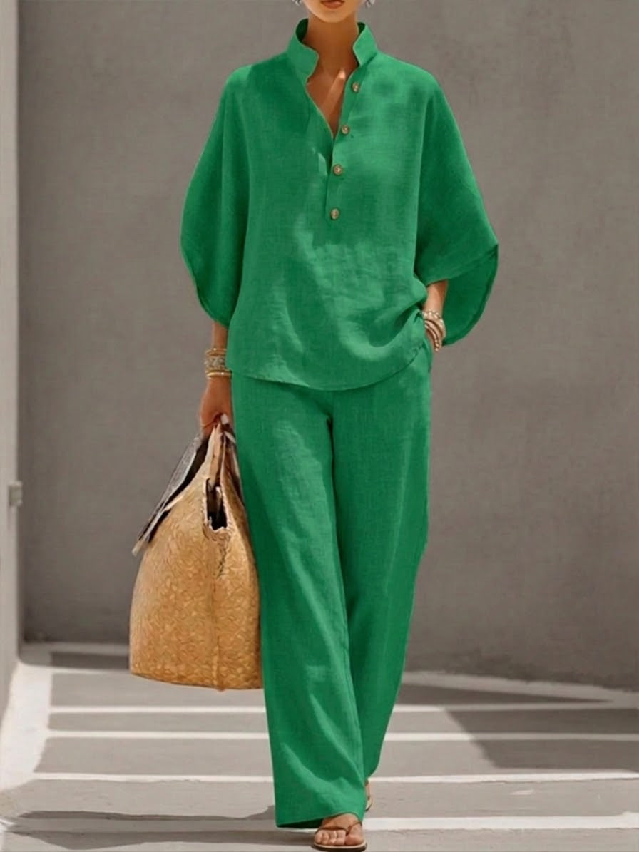 Aurélia™ | Costume deux pièces Palazzo