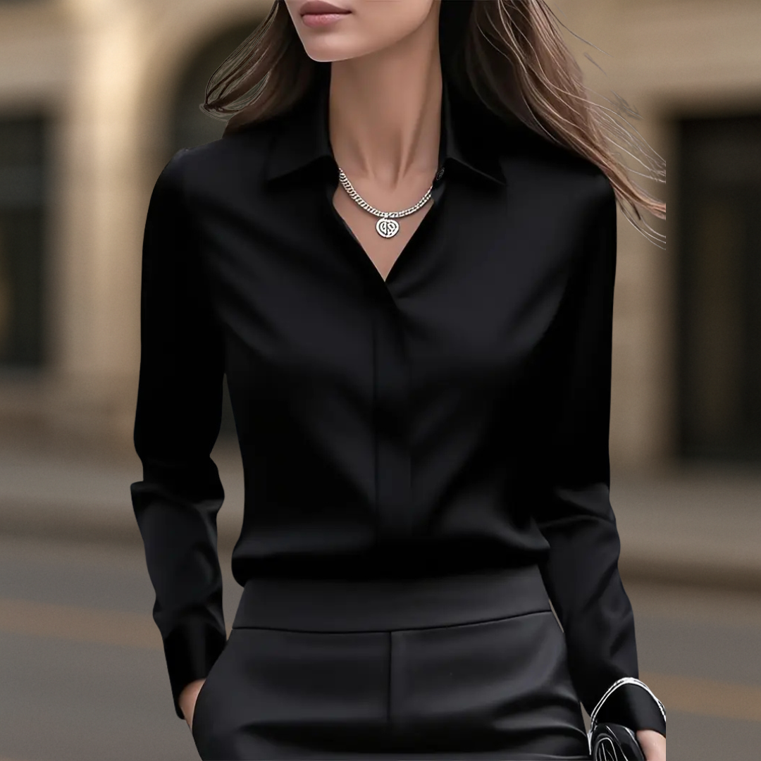 Chemisier boutonné chic et intemporel pour femme à Paris