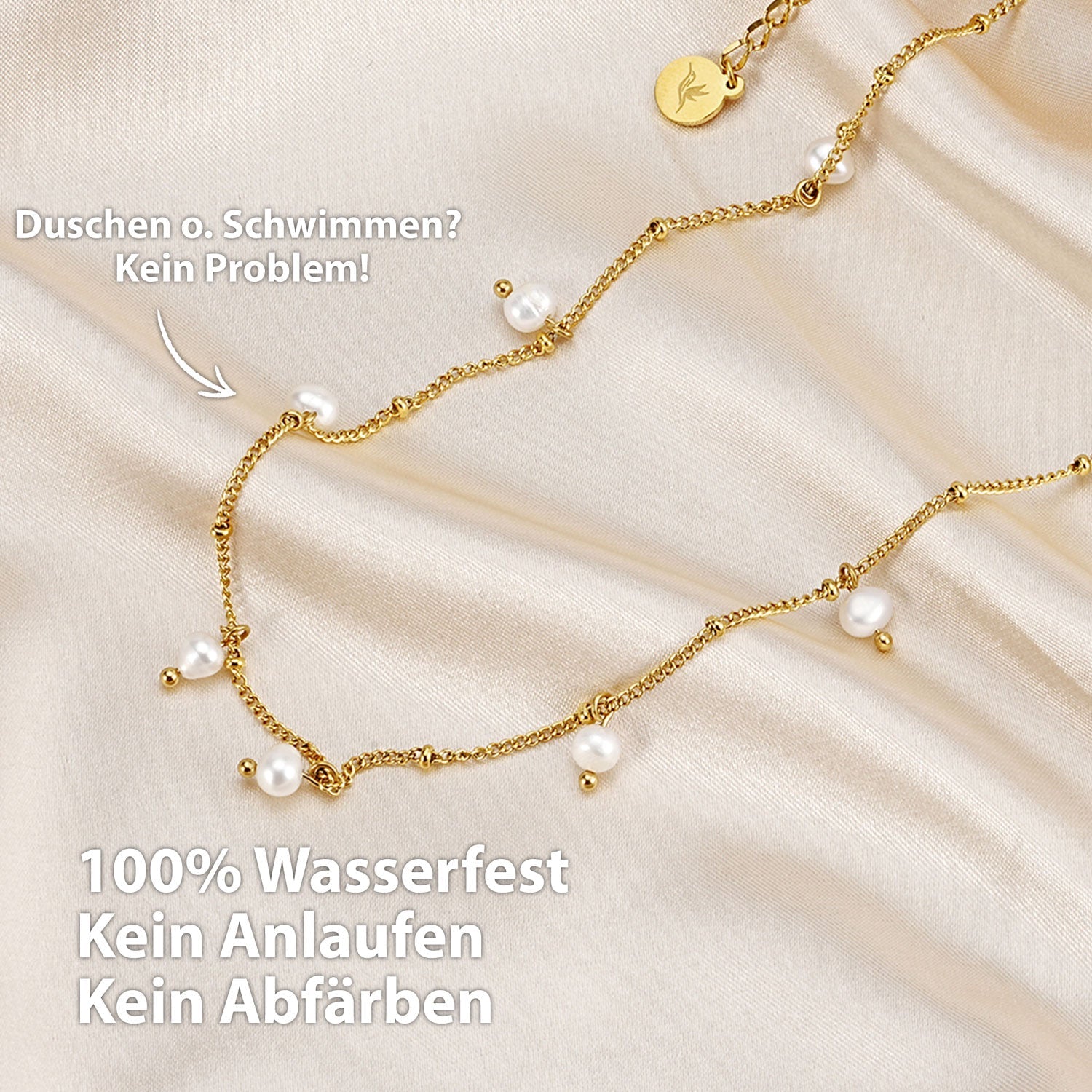 Collier BonnyOcean en or avec véritables perles d'eau douce