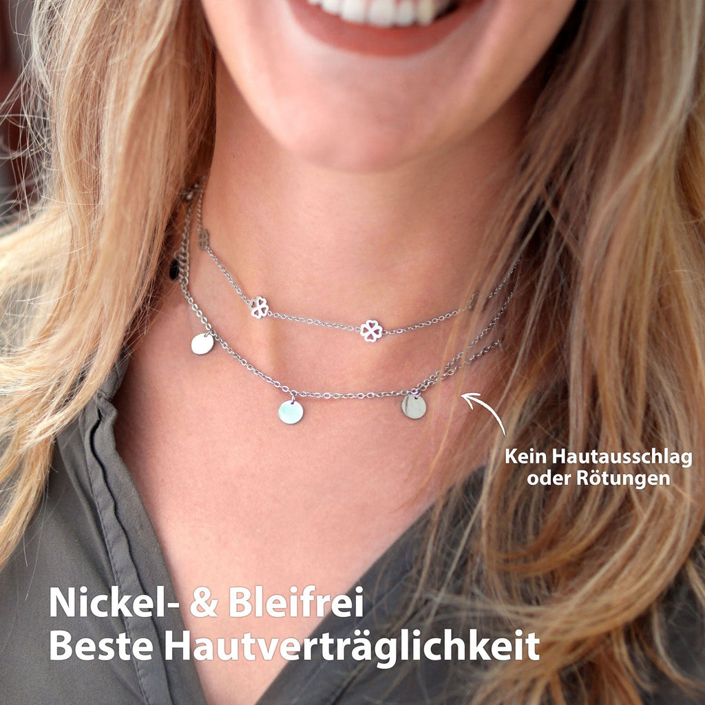 Bundle : chaîne à plaques BonnyCoin + bracelet en argent
