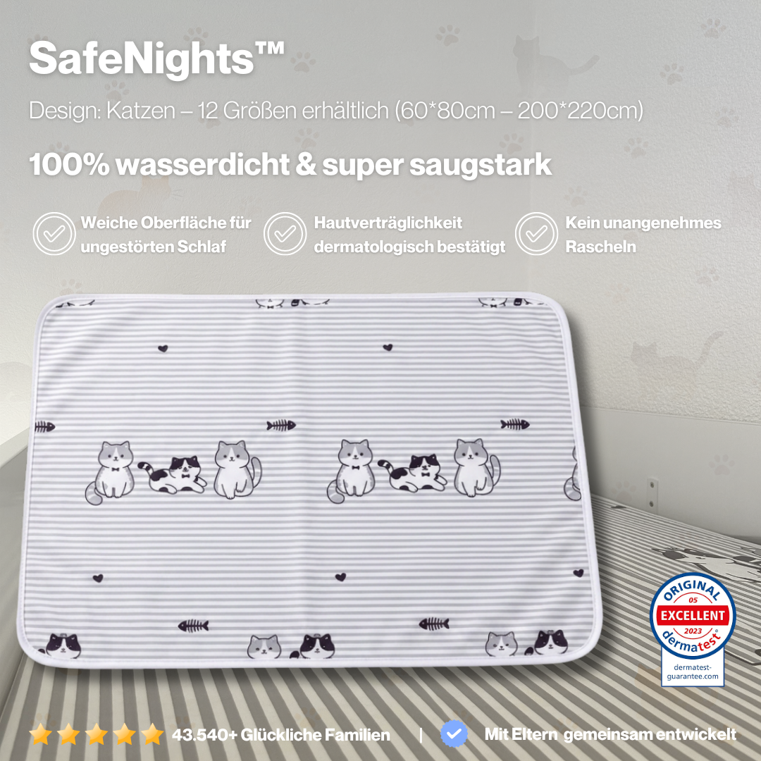 TrockenNacht™ | Wasserdichte & saugfähige Bettauflage