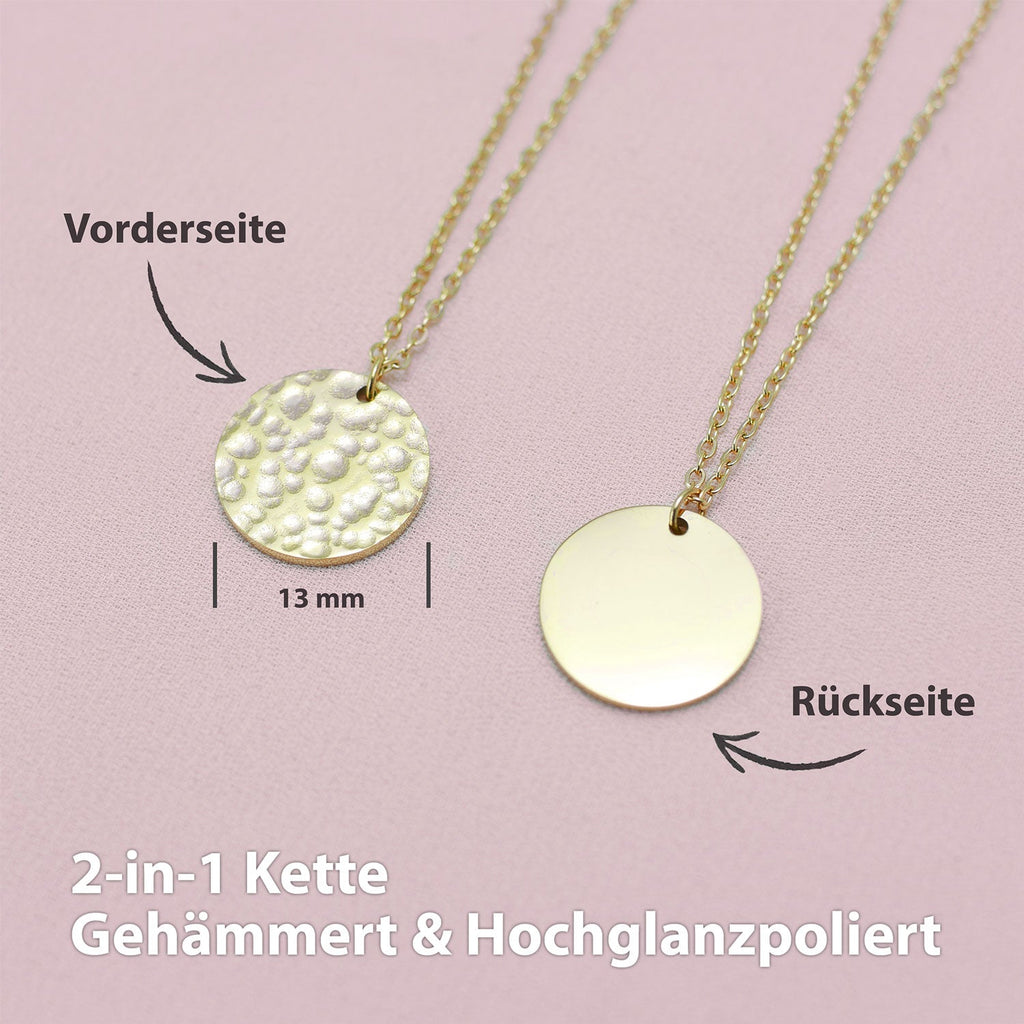 Collier BonnyMoonbase avec plaque dorée