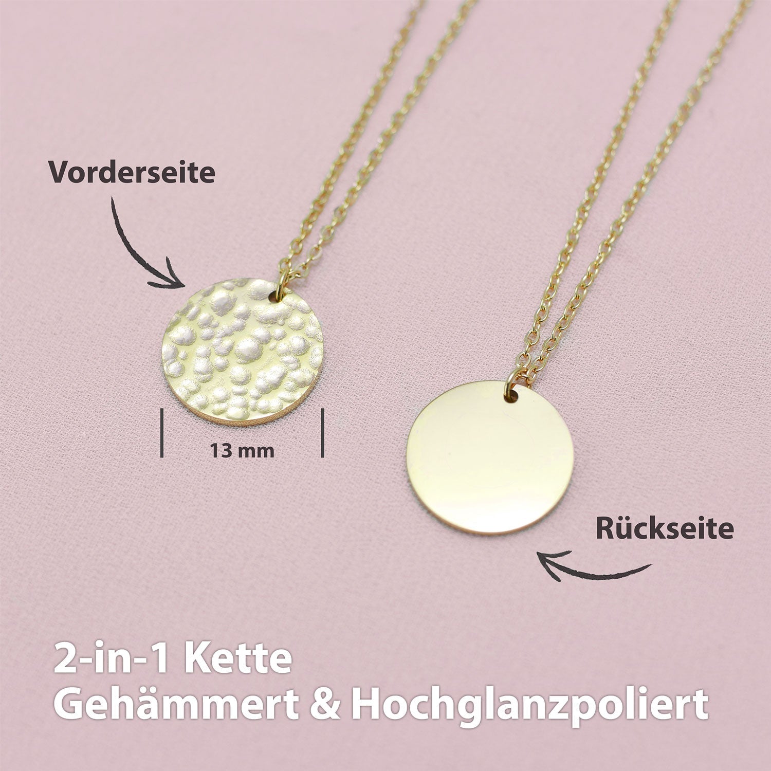 Collier BonnyMoonbase avec plaque dorée