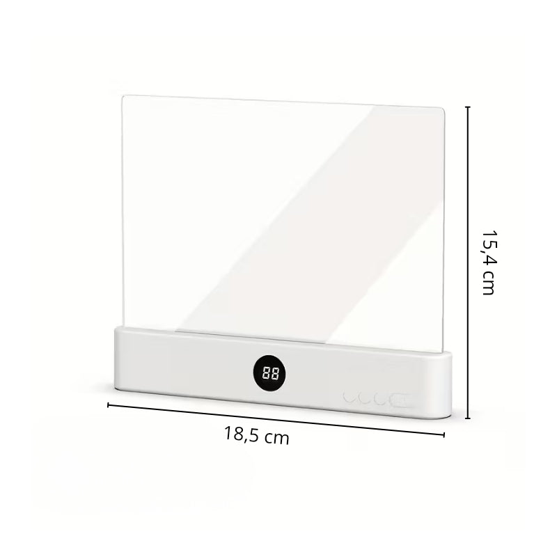 Lampe de lecture avec panneau lumineux