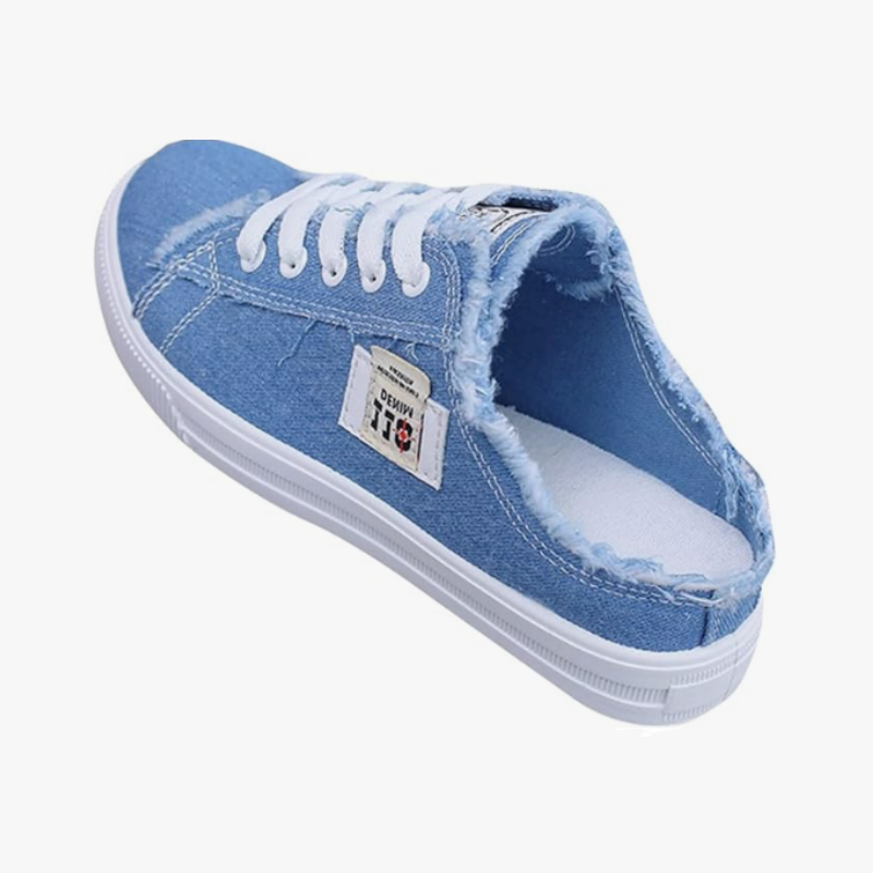 Livia - Baskets mules en denim
