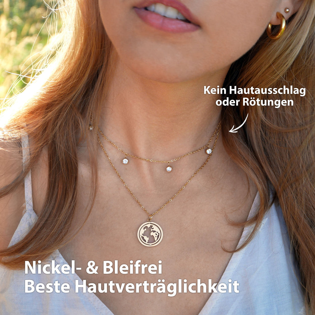 Collier BonnyDiamonds avec 8 pierres argent