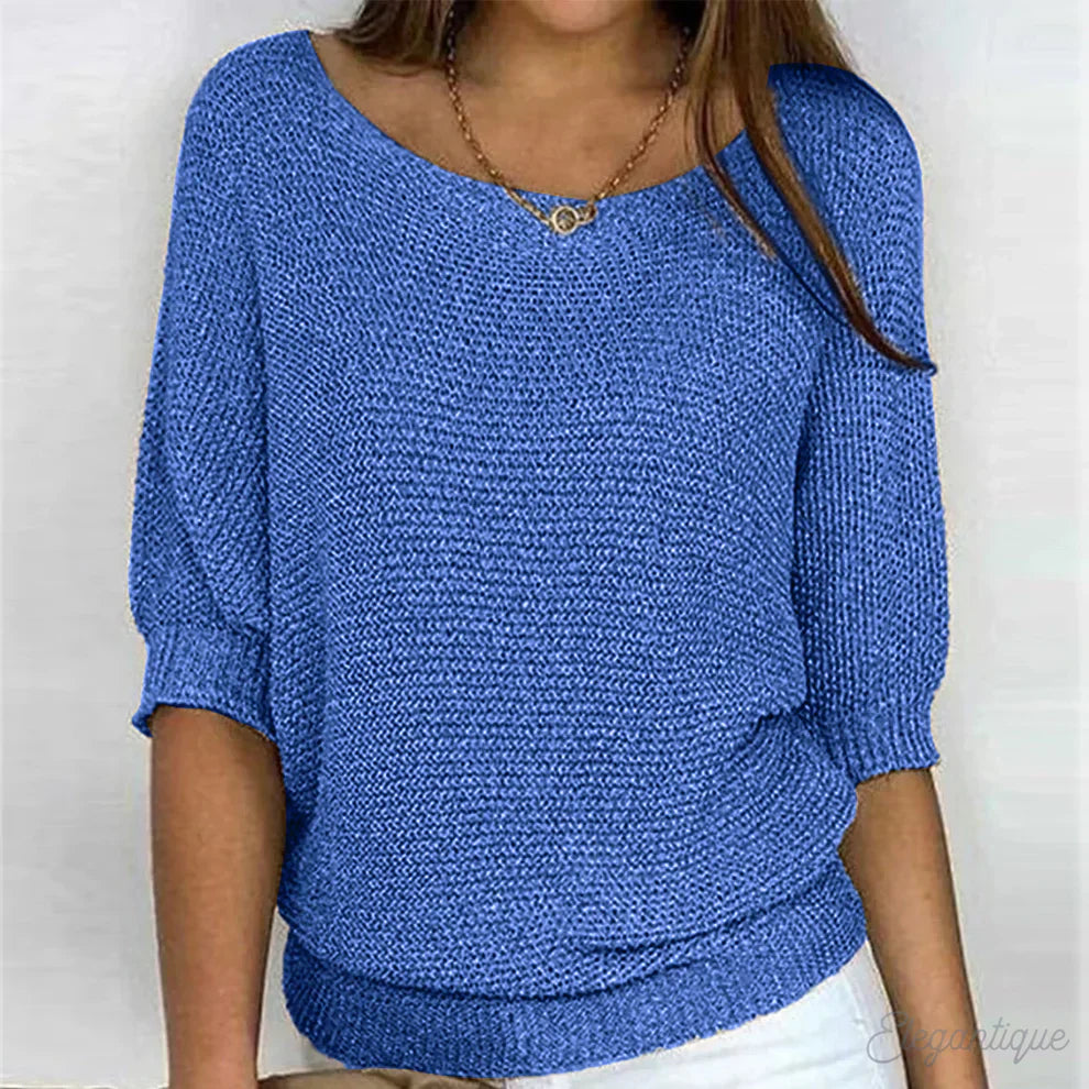 Gabrielle | Chic Twisted Knit Sweater
