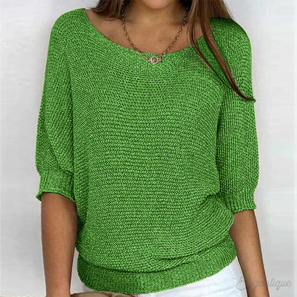 Gabrielle | Chic Twisted Knit Sweater