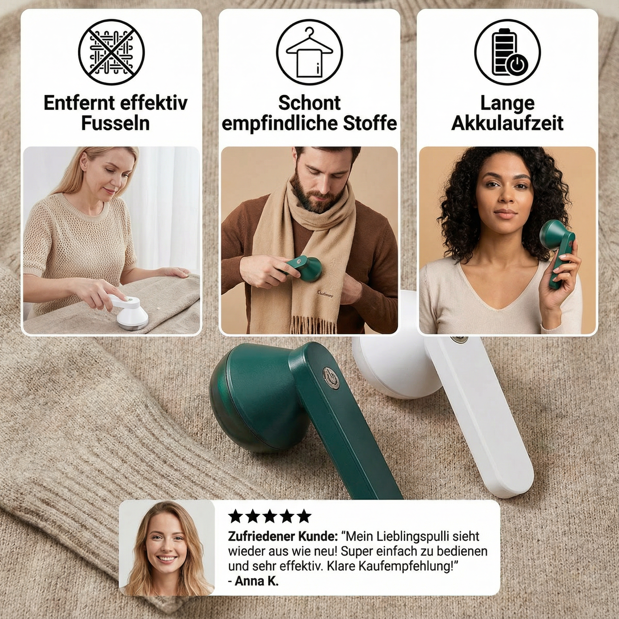 Éliminateur de peluches électrique